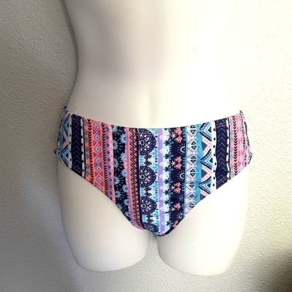 ART CLASS multicolor paisley print high waist bikini bottoms size XL